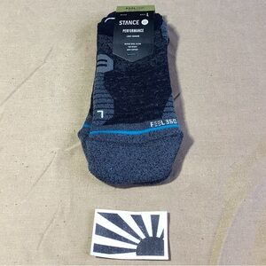 Stance Performance Light Cushion Run Wool Tab ST Black M: 9-13 L